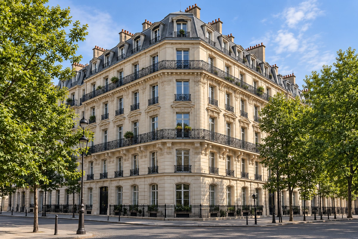 Immeuble résidentiel en pierre de taille