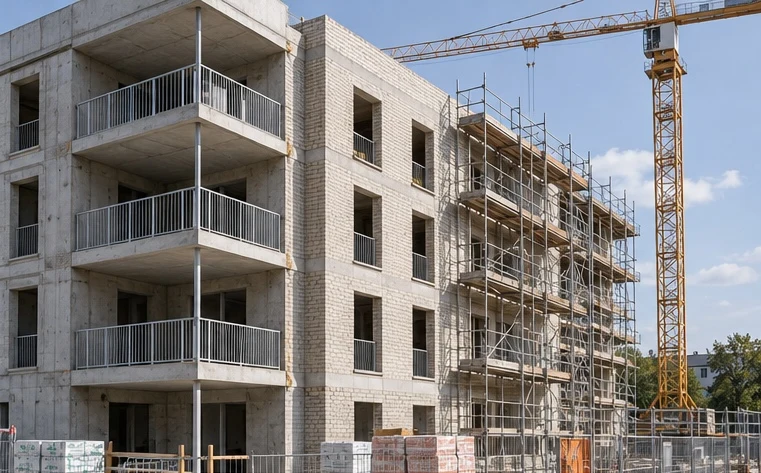 Immeuble résidentiel en construction